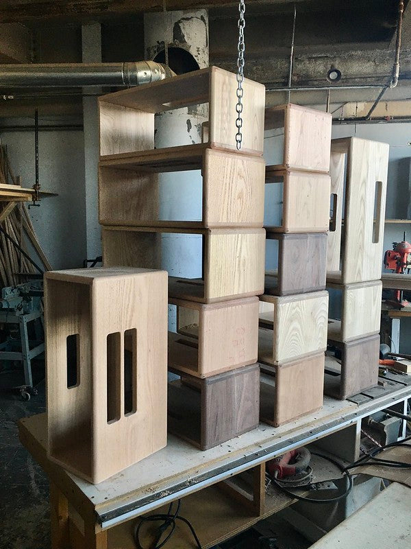 headcases woodworking DCA Chicago Dean Costello Audio woodshop maple walnut cherry ash oak Mahogany delta table saw
