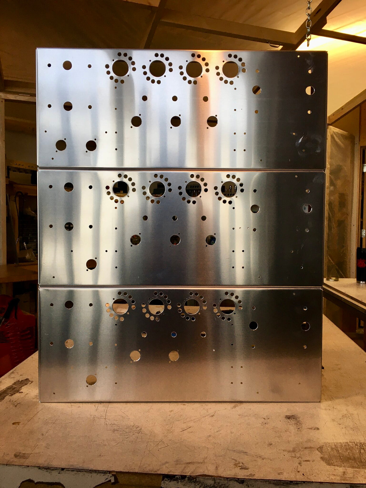 Chassis metal fabrication DCA Dean Costello Audio custom aluminum