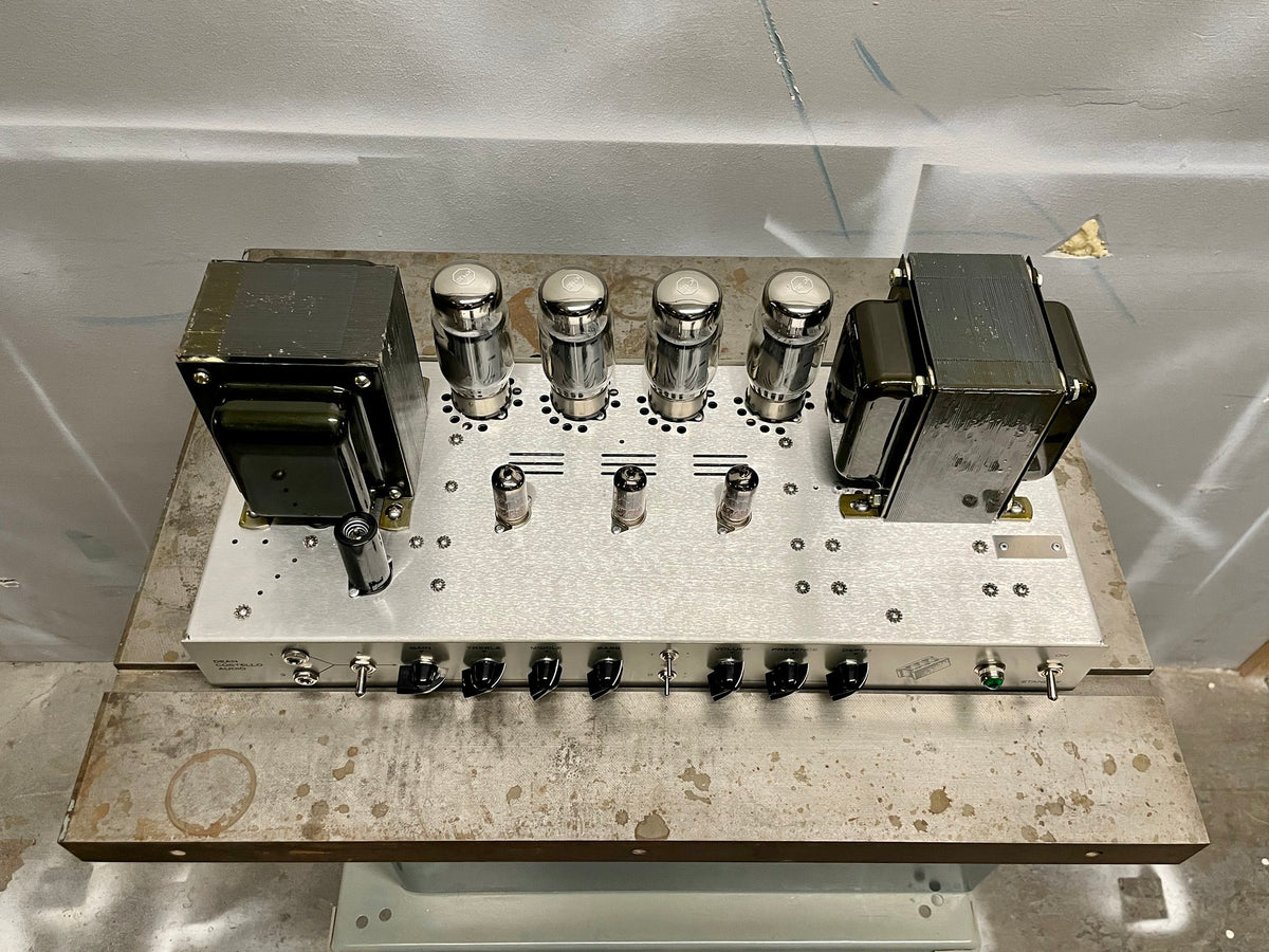 DCA HMWB Heavy Metal Warfare B tube amp amplifier audio 250W head guitar amp bass bassist guitarist high gain pedal platform industrial Chicago handmade handwired