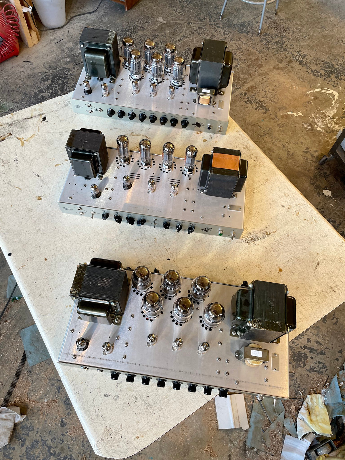 DCA HMW templates black mark tube amp dean Costello audio high gain pedal platform handmade amp amplifier Chicago workspace kt88 6ca7 12ax7 12at7 tube audio hi fidelity transformer big iron
