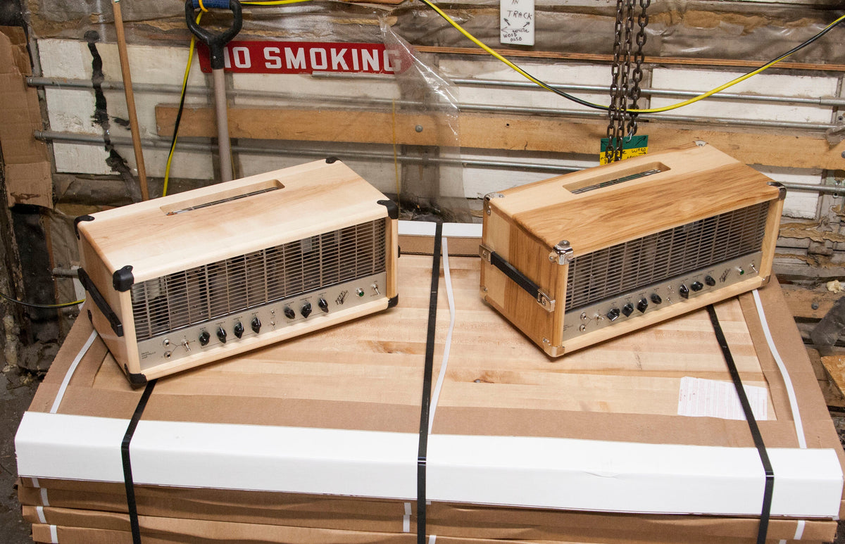 Brockton Recording Kurt Ballou Godcity Studios maple sycamore wood woodshop butcher block Chicago tube amp handmade audio DCA HMW Dean Costello Audio Pilsen Southside heavy metal warfare 6ca7 12ax7 recording studio engineer tracking smoking old school workspace  high gain distortion