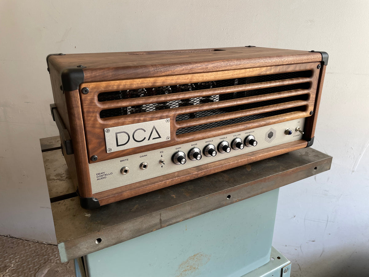 DCA Templates Pedal Platform amplifier tube amp tube audio Dean Costello Audio walnut headcases KT88